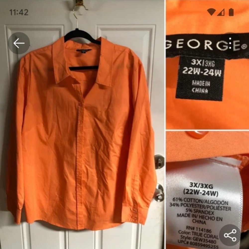 Plus size George ladies blouse